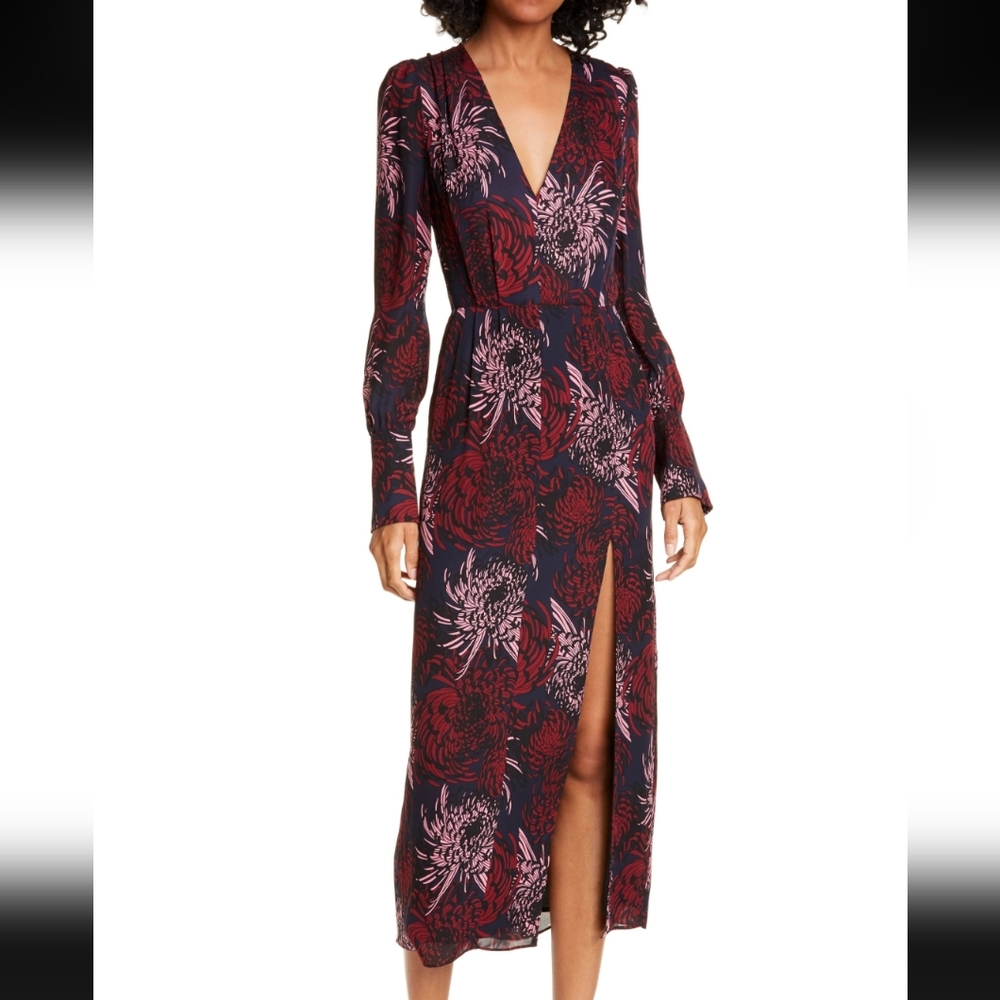 A.L.C. Bailey Floral Print Silk dress